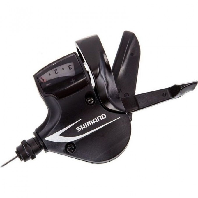 Шифтер SHIMANO ACERA, M360, левый, 3 скорости, трос 1800 мм нержавеющая сталь ESLM360LBT Шифтер SHIMANO ACERA, M360, левый, 3 скорости, трос 1800 мм нержавеющая сталь ESLM360LBT
