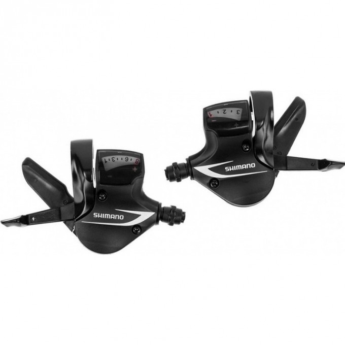 Шифтер SHIMANO ACERA, M360, левый/правый, 3X8 скоростей, трос+оплетка ESLM360PTA3 Шифтер SHIMANO ACERA, M360, левый/правый, 3X8 скоростей, трос+оплетка ESLM360PTA3