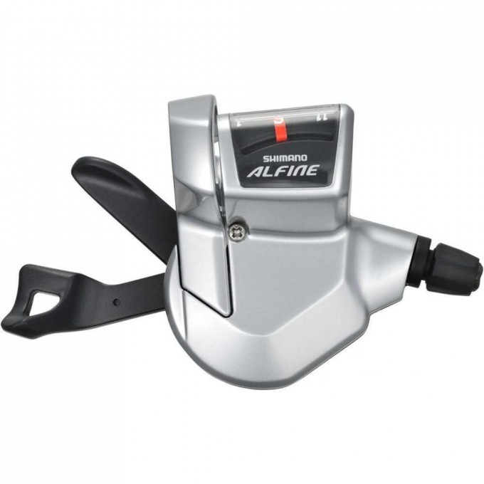 Шифтер SHIMANO ALFINE, S700, серебристый, 11 скоростей, трос+оплетка, для СJ-S700 ISLS700210LS Шифтер SHIMANO ALFINE, S700, серебристый, 11 скоростей, трос+оплетка, для СJ-S700 ISLS700210LS