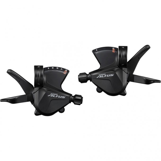 Шифтер SHIMANO ALTUS, M2000, левый/правый, 3X9 скоростей, трос+оплетка ESLM2000PA3 Шифтер SHIMANO ALTUS, M2000, левый/правый, 3X9 скоростей, трос+оплетка ESLM2000PA3