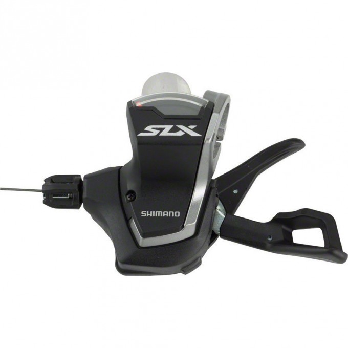 Шифтер SHIMANO SLX, M7000, левый, 2/3 скоростей. трос с оплеткой ISLM7000LBP2 Шифтер SHIMANO SLX, M7000, левый, 2/3 скоростей. трос с оплеткой ISLM7000LBP2