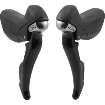 Шифтер/Тормозная ручка SHIMANO 105, 5800, ЛЕВ/ПР, 2X11СК, ТРОС+ОПЛЕТКА, ЦВ. ЧЕРНЫЙ
