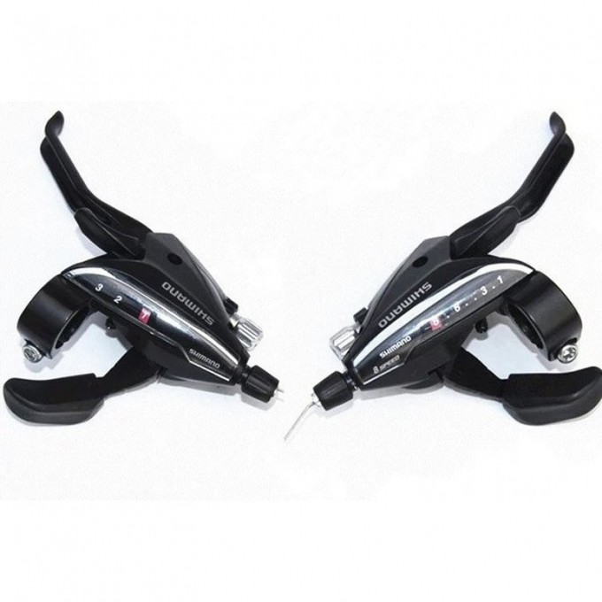 Шифтер/Тормозная ручка SHIMANO ACERA, EF65, левый/правый, 3X7 скоростей, трос+оплетка, черный ESTEF65P7A3L Шифтер/Тормозная ручка SHIMANO ACERA, EF65, левый/правый, 3X7 скоростей, трос+оплетка, черный ESTEF65P7A3L