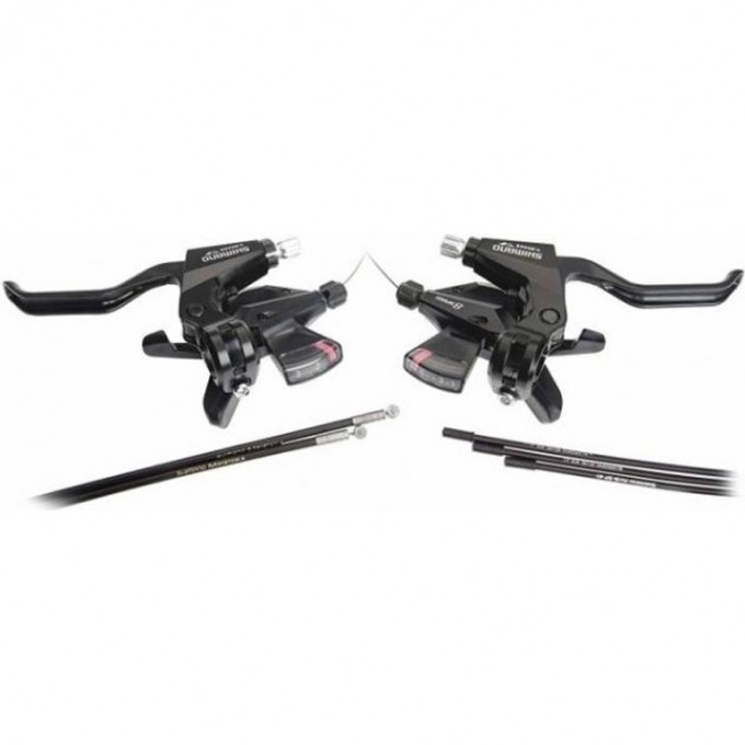 Шифтер/Тормозная ручка SHIMANO ALTUS, M310, ЛЕВ/ПР, 3X8СК, ТРОС+ОПЛЕТКА ESTM3102PTA3S Шифтер/Тормозная ручка SHIMANO ALTUS, M310, ЛЕВ/ПР, 3X8СК, ТРОС+ОПЛЕТКА ESTM3102PTA3S