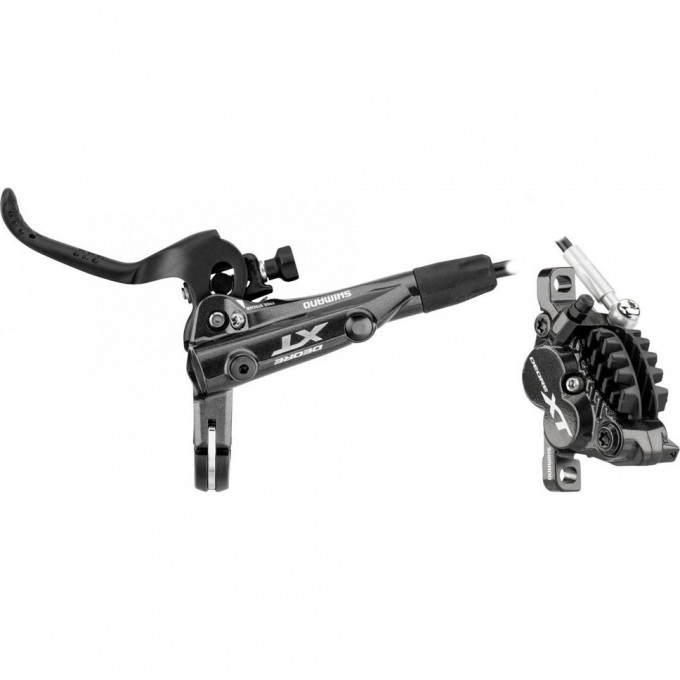 Тормоз дисковый SHIMANO XT M8000(левый)/BR-M8020(передний), гидролиния 1000мм, без адаптера, металлическая колодка IM80002KLFPNA100 Тормоз дисковый SHIMANO XT M8000(левый)/BR-M8020(передний), гидролиния 1000мм, без адаптера, металлическая колодка IM80002KLFPNA100