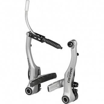 Тормоз SHIMANO DEORE V-BR LX, BR-T610, серебреный, передний, колодки S70C
