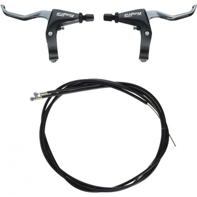 Тормозная ручка SHIMANO TIAGRA 4700, черная, правая+левая, FLAT BAR, V-BR трос+оплетка EBL4700PA Тормозная ручка SHIMANO TIAGRA 4700, черная, правая+левая, FLAT BAR, V-BR трос+оплетка EBL4700PA