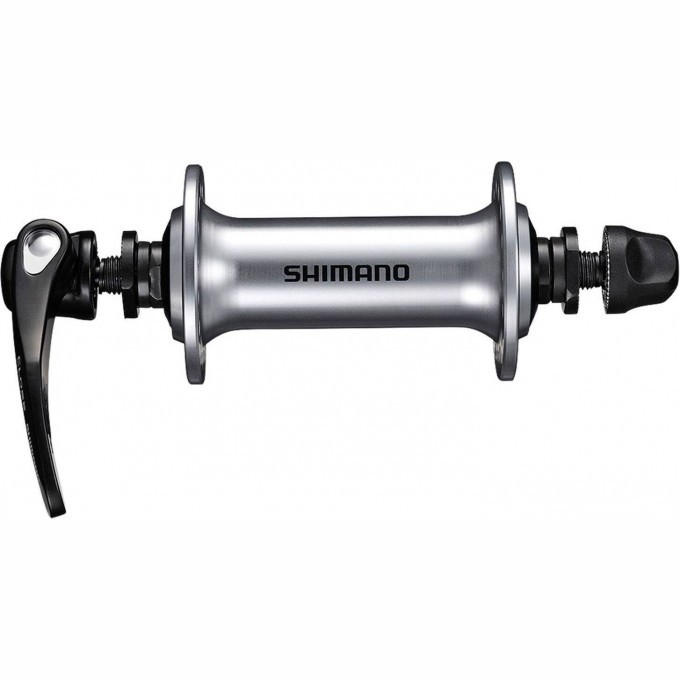 Втулка передняя SHIMANO SORA RS300, 36 отверстий, эксцентрик QR 129 мм, серебро EHBRS300ABS Втулка передняя SHIMANO SORA RS300, 36 отверстий, эксцентрик QR 129 мм, серебро EHBRS300ABS