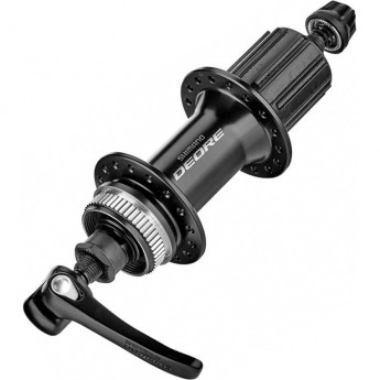 Втулка задняя SHIMANO DEORE, M6000, 36 ОТВ, 8/9/10СК, C.LOCK, QR, С ПЫЛЬНИКОМ, ЦВ. ЧЕРНЫЙ