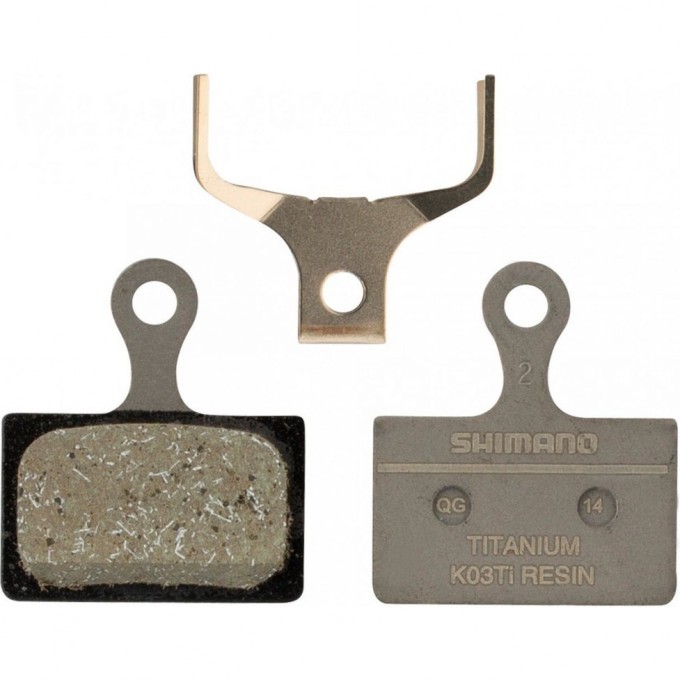 Тормозные колодки SHIMANO, для дискового тормоза, K03Ti, полимерн, пара, с пружинами, Y1XC98010 Тормозные колодки SHIMANO, для дискового тормоза, K03Ti, полимерн, пара, с пружинами, Y1XC98010